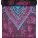 GAIAM Yoga Mat Premium BE FREE - Black/Pink with Sun & Moon/Lotus & Om