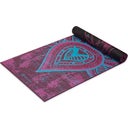 GAIAM Yoga Mat Premium BE FREE - Black/Pink with Sun & Moon/Lotus & Om