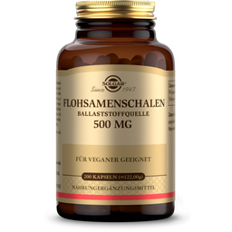 SOLGAR Cáscaras de Psyllium, 500 mg