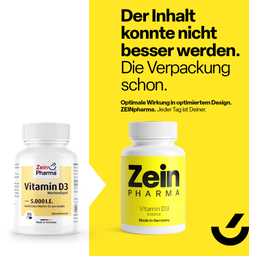 ZeinPharma Vitamin D3 5000 IE - 90 veg. kapslar