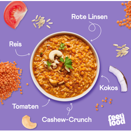 Feelfood BIO Instant Lunch - Red Lentil Dal