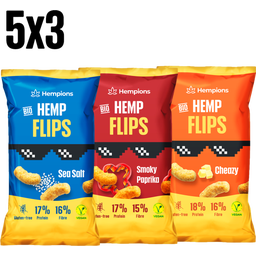Hempions Organic Hemp Flips Trio - 15 x 70 g