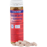 HOYER Guarana i żeń-szeń tabletki do żucia bio