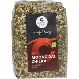 Moong Dal Chilka - Половинчати мунгови бобови зърна Био - 500 г