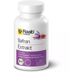 Raab Vitalfood Bio šafranový extrakt - 60 kapsúl
